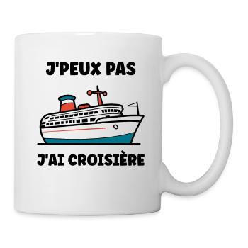 J'peux pas j'ai Croisière - Mug blanc - blanc - Droite