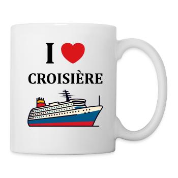 I love Croisière - Mug blanc - blanc - Droite