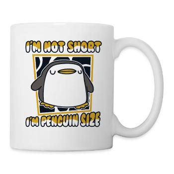 Je ne suis pas petit, je suis pingouin taille manchot empereur - Mug blanc - blanc - Droite