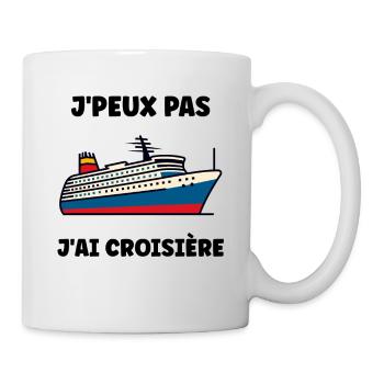 J'peux pas j'ai Croisière - Mug blanc - blanc - Droite