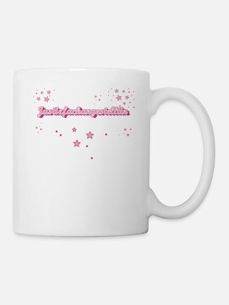 Witzig Abschluss-Geschenk Justizfachangestelltin - Tasse - Weiß