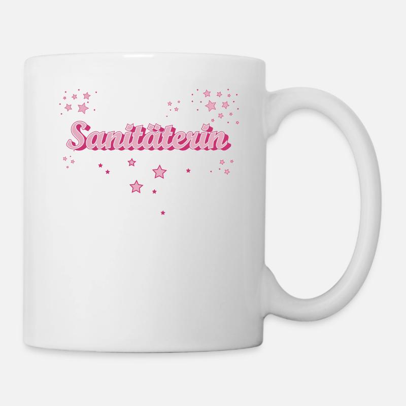 Rettungsdienst Abschluss-Geschenk Sanitäterin - Tasse - Weiß