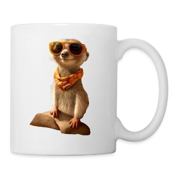 Suricates, Amoureux Des Animaux, Doux, Surikate, Mangouste - Mug blanc - blanc - Droite