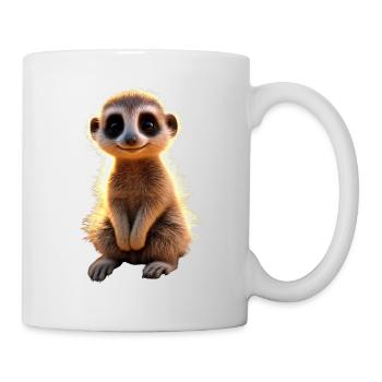 Suricates, Amoureux Des Animaux, Doux, Surikate, Mangouste - Mug blanc - blanc - Droite