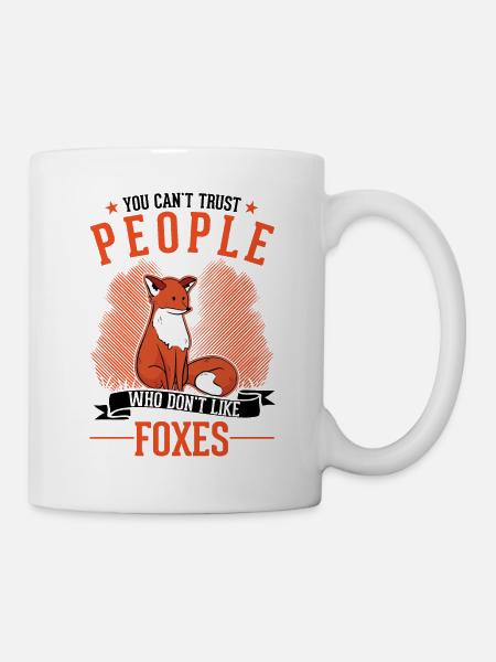 Fuchs Geschenk Rotfuchs - Tasse - Weiß