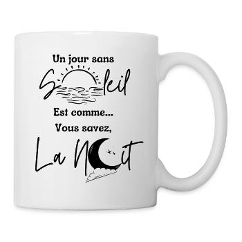 Un jour sans - Mug blanc - blanc - Droite