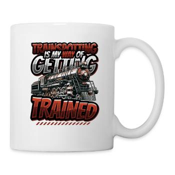 Trainspotting Train Lovers Trains - Mug - white - Right