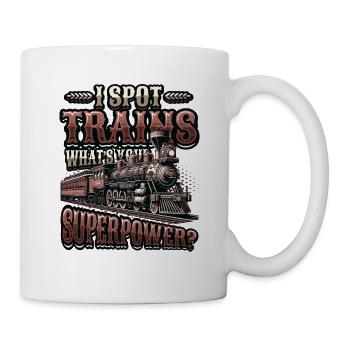 Trainspotting Train Lovers Trains - Mug blanc - blanc - Droite