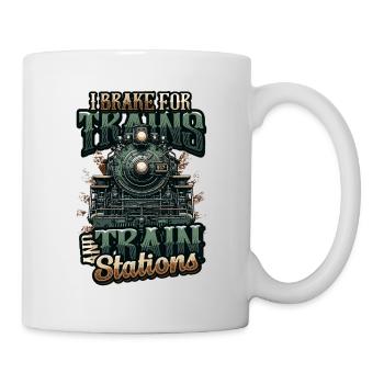 Trainspotting Train Lovers Trains - Mug - white - Right