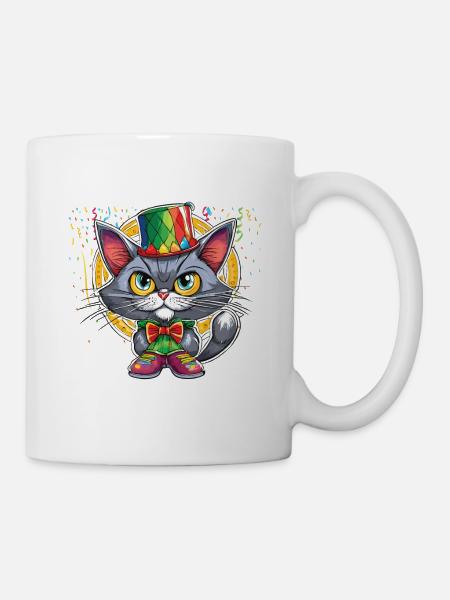 Karneval Kostüm Fasching Fastnacht - Tasse - Weiß