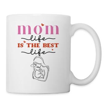 Feier des Mutterlebens - Mutterschaft Affirmation Grap - Tasse - Weiß - Rechts