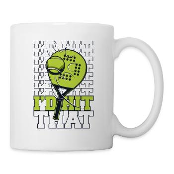 Je frappais ce padel, ce padel, ce padel - Mug blanc - blanc - Droite