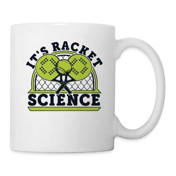 It's Racket Science Paddleball Paddle Tennis Padel - Mug - white - Right