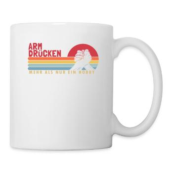 Arm wrestling more than a hobby exercise trainer - Mug - white - Right