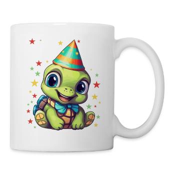 Je suis 6 tortues Tortue 6e anniversaire - Mug blanc - blanc - Droite