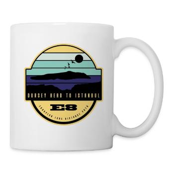 E8 - Dursey Head to Istanbul - Europe Walking Tour - Mug - white - Right