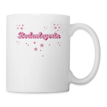 Parkett-Teppich Abschluss-Geschenk Bodenlegerin - Tasse - Weiß - Rechts