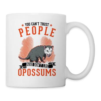 Opossum cadeau opossum marsupial - Mug blanc - blanc - Droite