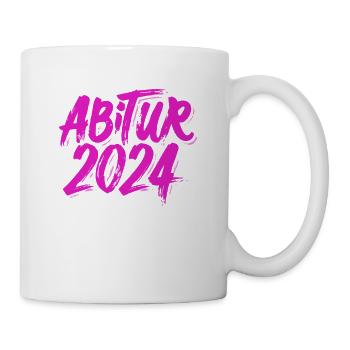 Abitur 2024 Abi Studium Mädchenklasse - Tasse - Weiß - Rechts