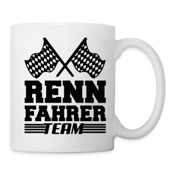 Équipe de course - Mug blanc - blanc - Droite