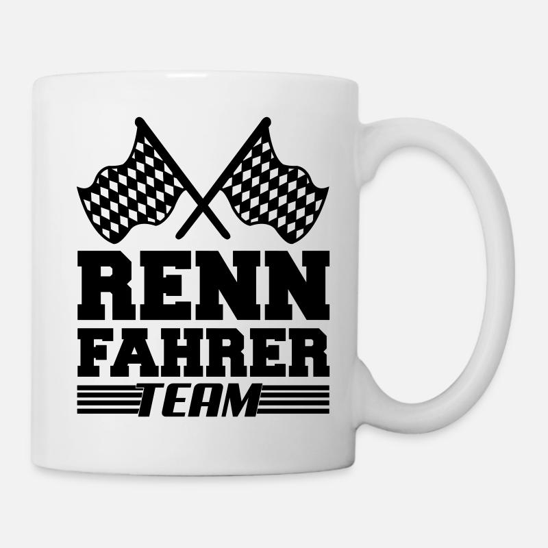 rennfahrer team - Tasse - Weiß