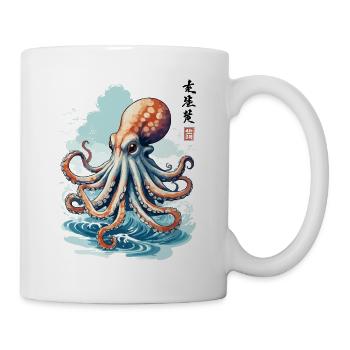 Poulpe Japon esthétique mer pêcheur Art - Mug blanc - blanc - Droite