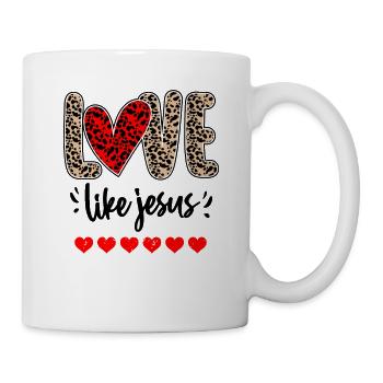 Aimer comme Jésus Dieu religieux Chrétien - Mug blanc - blanc - Droite