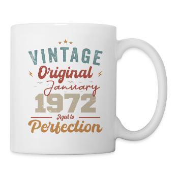 Janvier 1972 Légende depuis 52 ans - Mug blanc - blanc - Droite