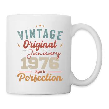 Janvier 1976 Légende depuis 48 ans - Mug blanc - blanc - Droite