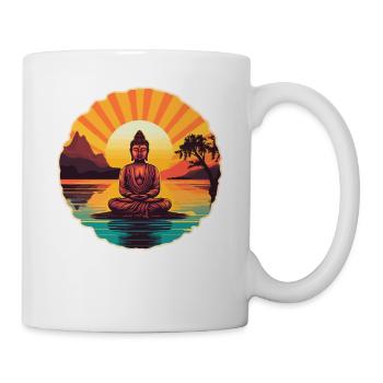 Buddhismus Yoga Buddhist Zen Meditation Buddha - Tasse - Weiß - Rechts