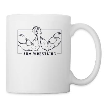 Michelangelo Creation of Adam Arm Wrestling Arm - Mug - white - Right