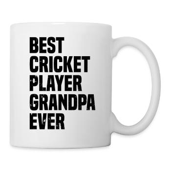 Meilleur grand-père joueur de cricket de tous les temps - Cricketing Gran - Mug blanc - blanc - Droite