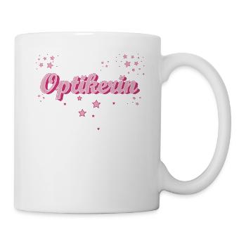 Optiker Abschluss-Geschenk Optikerin - Tasse - Weiß - Rechts
