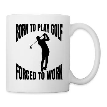 Golfeurs Golf Terrain de golf Golf Club de golf - Mug blanc - blanc - Droite