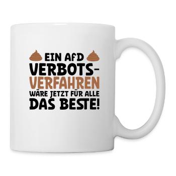 Nazis hatten wir schon! - Sprüche gegen Rechts - Tasse - Weiß - Rechts
