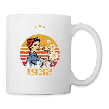 92 years old - Born in February 1932 - Mug - white - Right