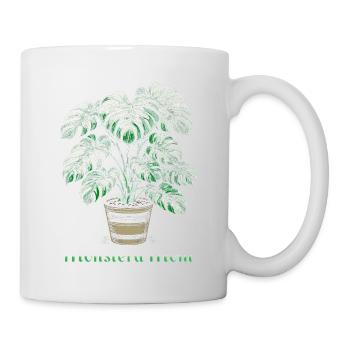 Monstera Mom - Tasse - Weiß - Rechts