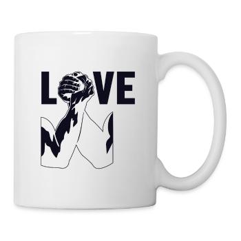 Techniques d’amour Exercice Main Lutte Bras - Mug blanc - blanc - Droite