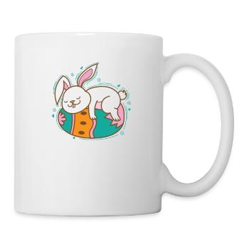 Easter Bunny on Easter Egg Spring - Mug - white - Right
