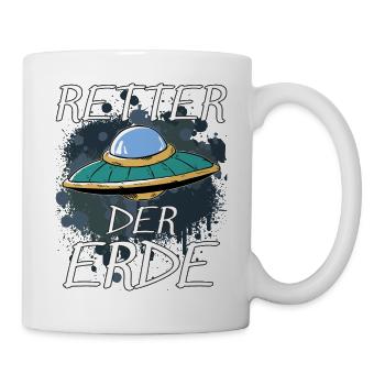 UFO RETTER DER ERDE - Tasse - Weiß - Rechts