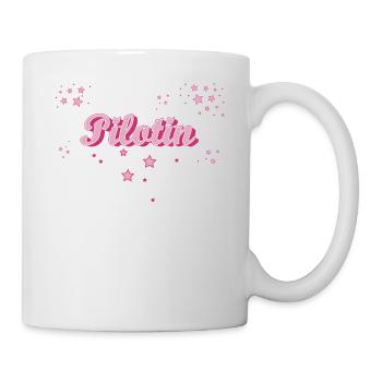 Flugzeug Abschluss-Geschenk Pilotin - Tasse - Weiß - Rechts