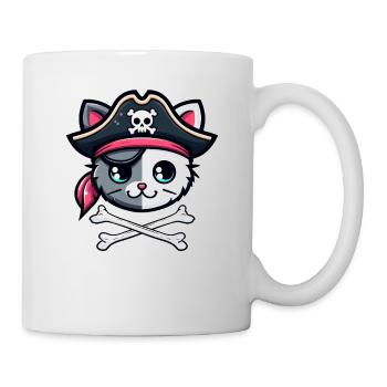Permet de Naufragé Chat Mignon Pirate Gasparilla - Mug blanc - blanc - Droite