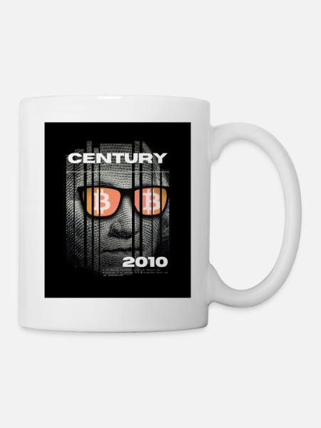 Bitcoin Century - Das Bitcoinlogo - Tasse - Weiß