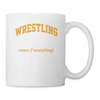 Définition de la lutte Pro Wrestler Fan Wrestling - Mug blanc - blanc - Droite