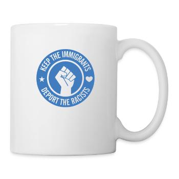 Slogans against the right - drive out Nazis - Mug - white - Right