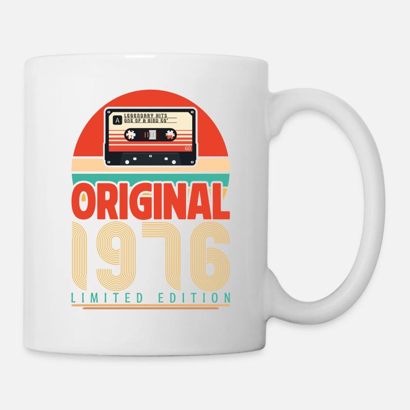 Vintage 1976 Geburtstagsgeschenk. Retro 1976. - Tasse - Weiß