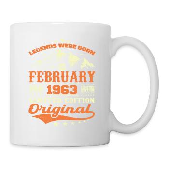 61 Years Born In February 1963 Birthday Gift - Mug - white - Right
