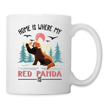 Roter Panda Geschenk Red Panda - Tasse - Weiß - Rechts
