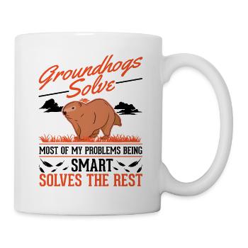 Marmot Groundhog Day Woodhog Groundhog - Mug - white - Right