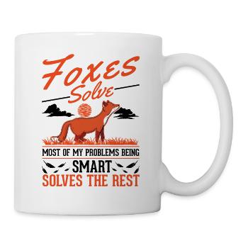 Renard Cadeau Renard Rouge - Mug blanc - blanc - Droite